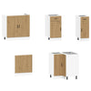 11 Piece Kitchen Cabinet Set Porto Artisan Oak Engineered Wood
