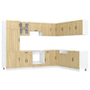 14 Piece Kitchen Cabinet Set Lucca Sonoma Oak Engineered Wood