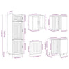 14 Piece Kitchen Cabinet Set Lucca Sonoma Oak Engineered Wood