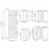 14 Piece Kitchen Cabinet Set Lucca Artisan Oak Engineered Wood