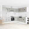 14 Piece Kitchen Cabinet Set Porto Grey Sonoma Engineered Wood