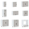 14 Piece Kitchen Cabinet Set Porto Grey Sonoma Engineered Wood