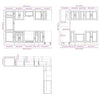 14 Piece Kitchen Cabinet Set Porto Grey Sonoma Engineered Wood