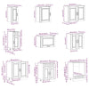 14 Piece Kitchen Cabinet Set Porto Grey Sonoma Engineered Wood