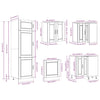 14 Piece Kitchen Cabinet Set Porto Grey Sonoma Engineered Wood