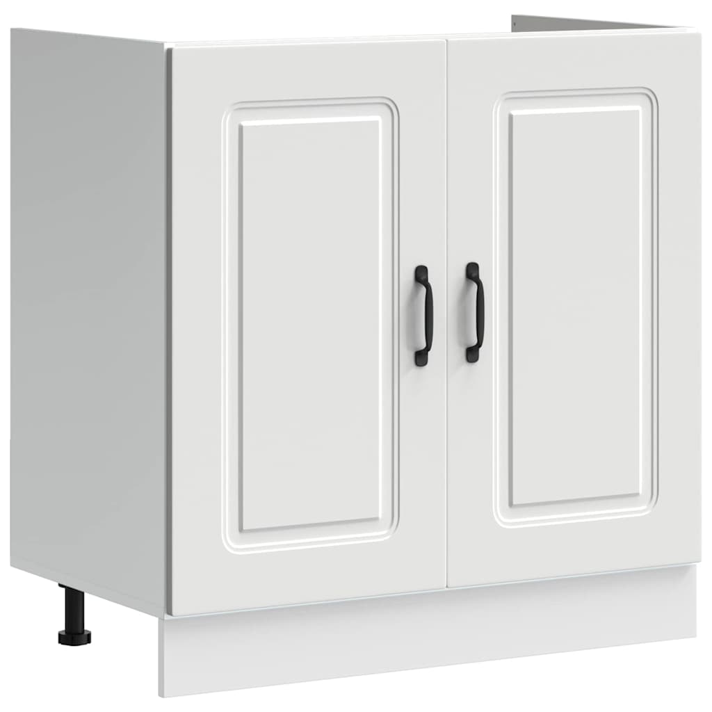 Kitchen Cabinet Kalmar White 80 x 46 x 81.5 cm Engineered Wood