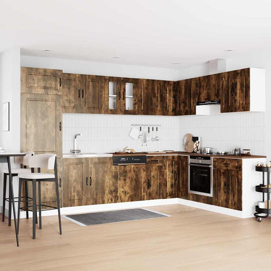 Kitchen Cabinet Kalmar Smoked Oak 80 x 46 x 81.5 cm
