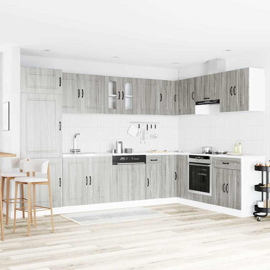 Kitchen Cabinet Kalmar Grey Sonoma 80 x 46 x 81.5 cm