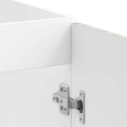 Sink Base Cabinet with Storage Porto 2 pcs Grey Engineered wood