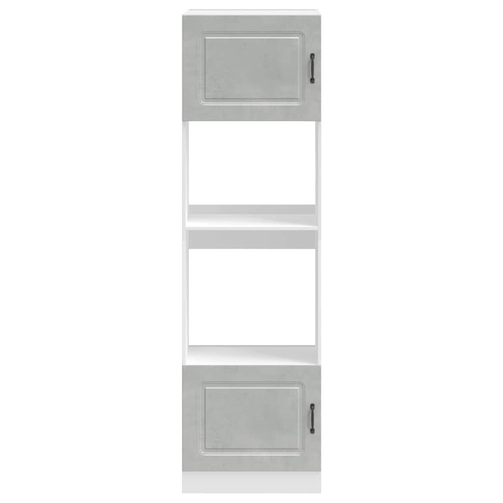 Oven Cabinets 2 pcs Kalmar Concrete Grey Engineered Wood