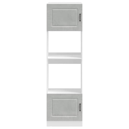 Oven Cabinets 2 pcs Kalmar Concrete Grey Engineered Wood