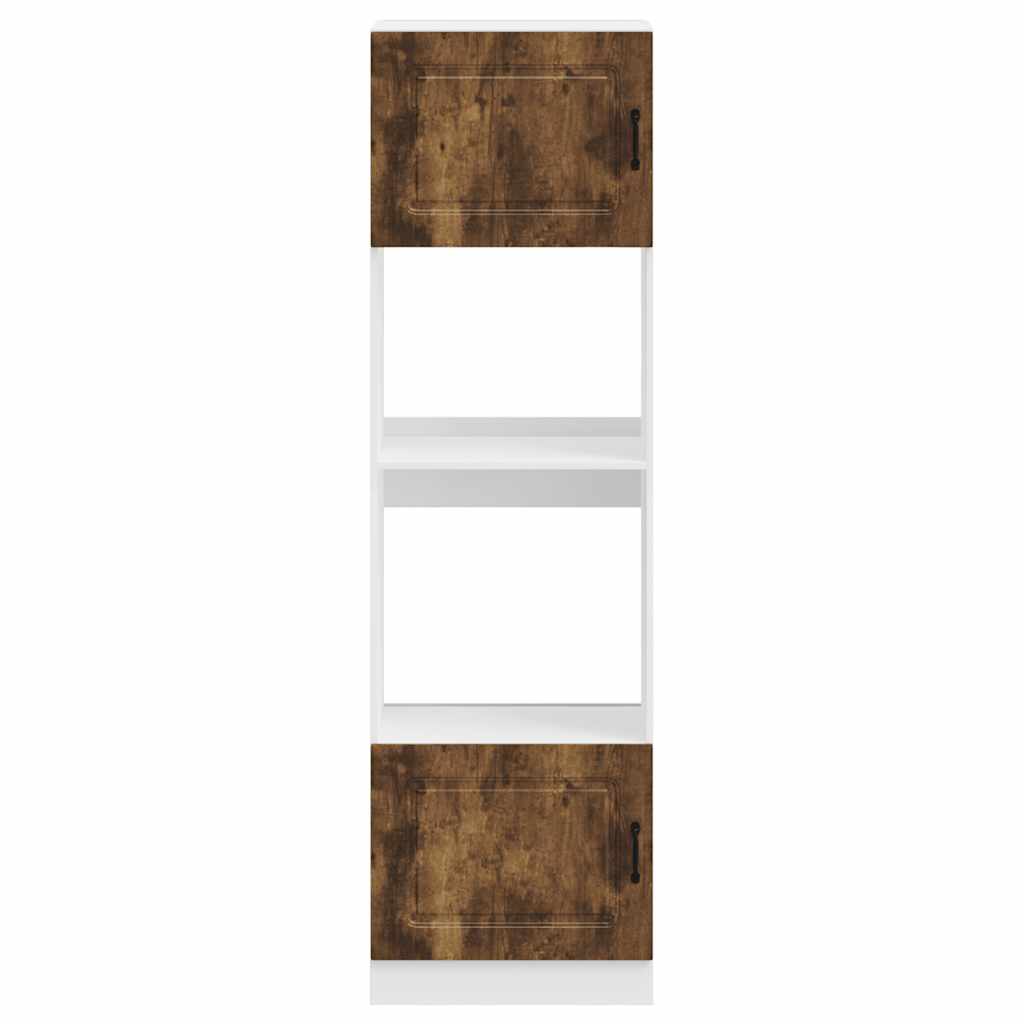 Oven Cabinets 2 pcs Kalmar Smoked Oak Engineered Wood