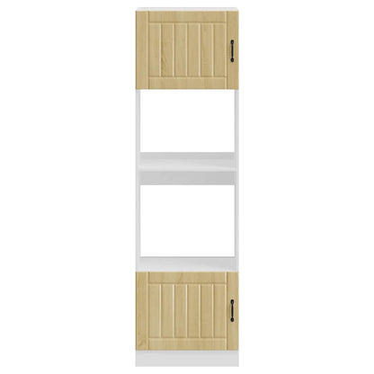 Oven Cabinets 2 pcs Lucca Sonoma Oak Engineered Wood