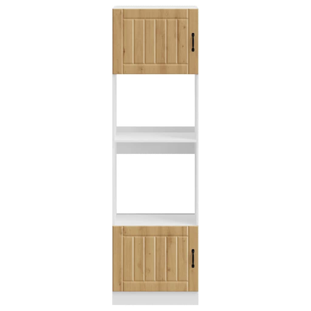 Oven Cabinets 2 pcs Lucca Artisan Oak Engineered Wood