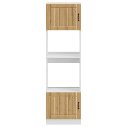 Oven Cabinets 2 pcs Lucca Artisan Oak Engineered Wood