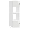 Oven Cabinets 2 pcs Porto Gloss White Engineered Wood