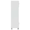 Oven Cabinets 2 pcs Porto Gloss White Engineered Wood