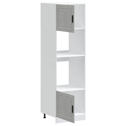 Oven Cabinets 2 pcs Porto Concrete Grey Engineered Wood