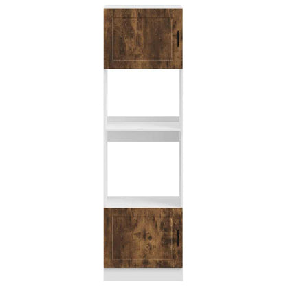 Oven Cabinets 2 pcs Porto Smoked Oak Engineered Wood
