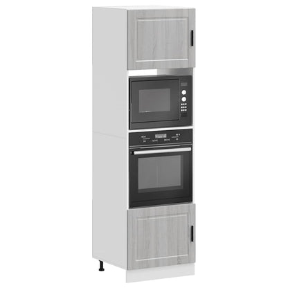 Oven Cabinets 2 pcs Porto Grey Sonoma Engineered Wood