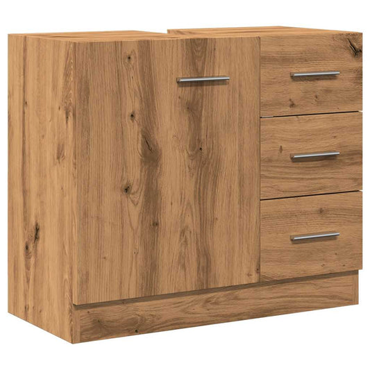 Sink Cabinet Artisian Oak 63x30x54 cm Engineered Wood