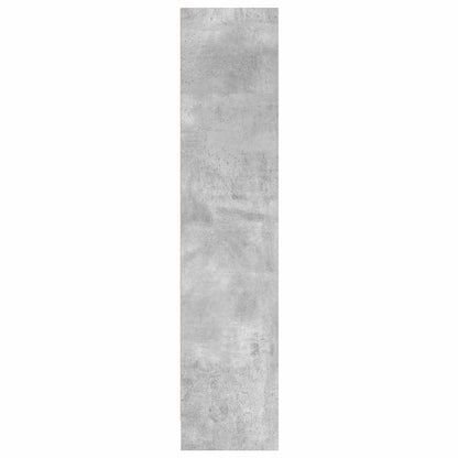 Bookcase Concrete Grey 80x24x109 cm Engineered Wood
