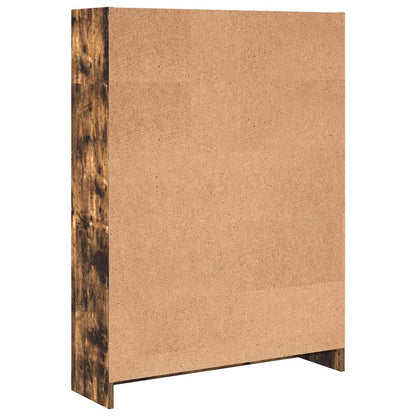 Bookcase Smoked Oak 80x24x109 cm Engineered Wood
