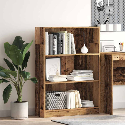 Bookcase Old Wood 80x24x109 cm Engineered Wood