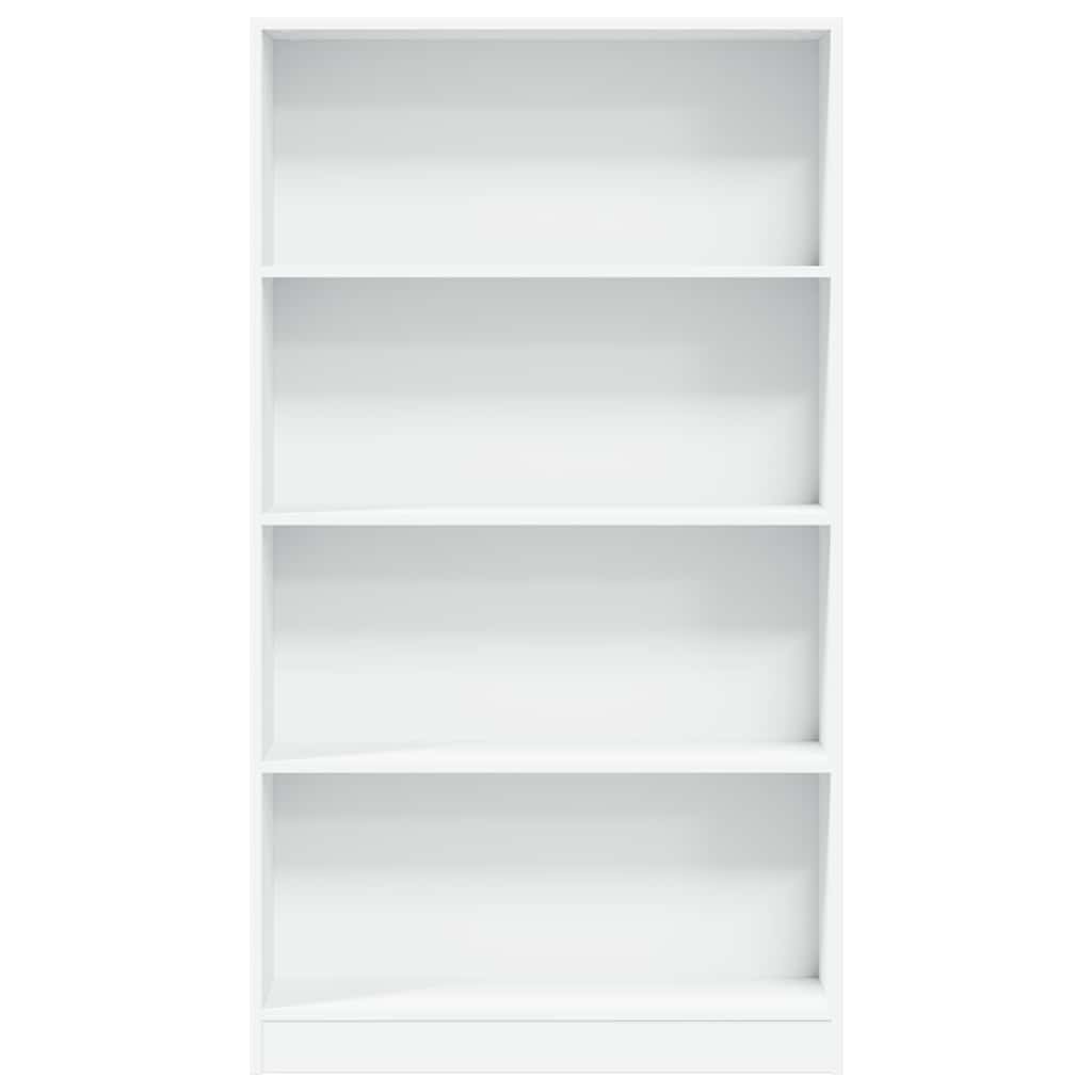 Bookcase White 80x24x143 cm Engineered Wood