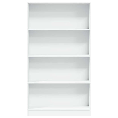 Bookcase White 80x24x143 cm Engineered Wood