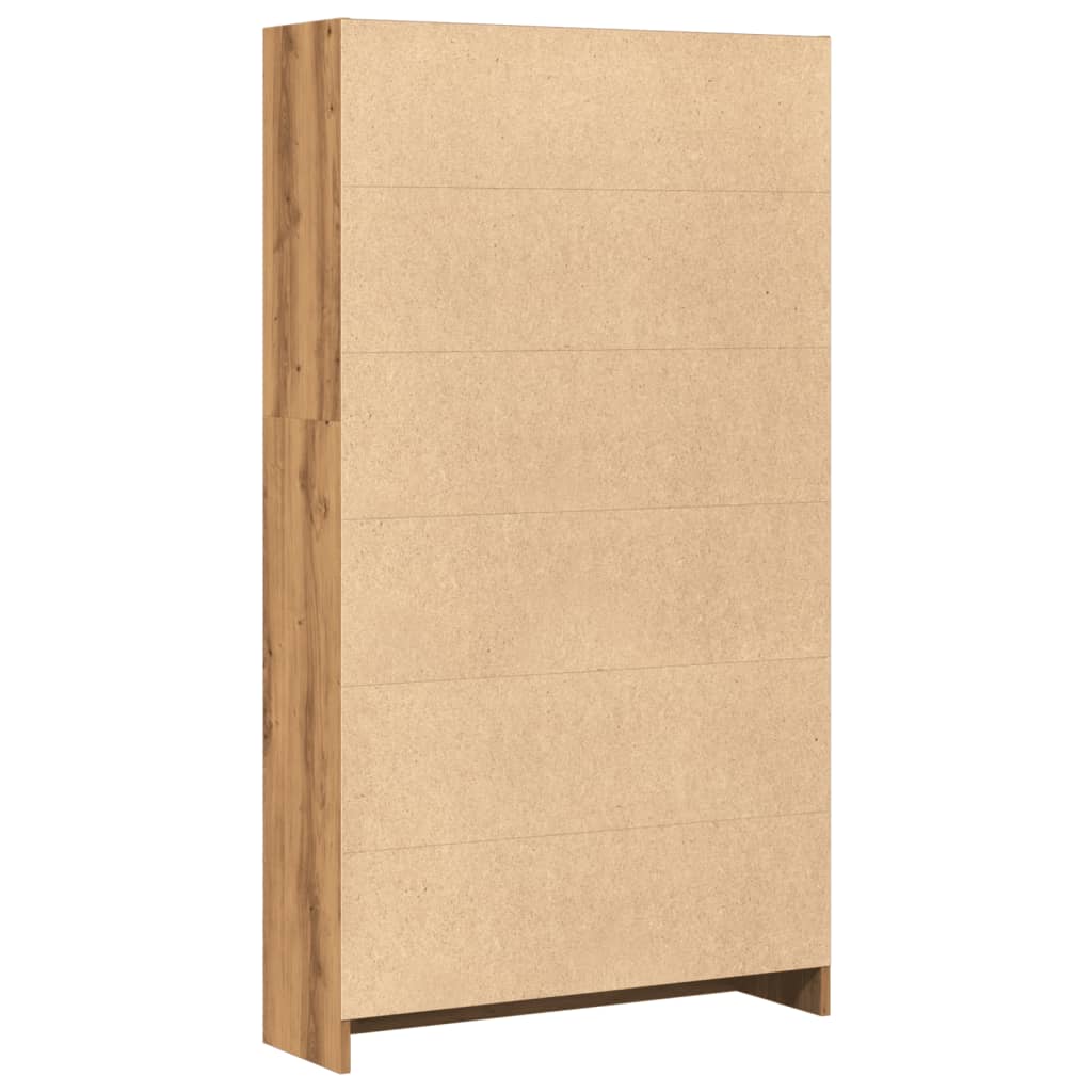 Bookcase Artisian Oak 80x24x143 cm Engineered Wood