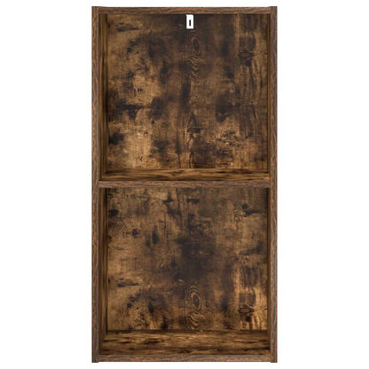 Bookcase Smoked Oak 40x30x77 cm Engineered Wood