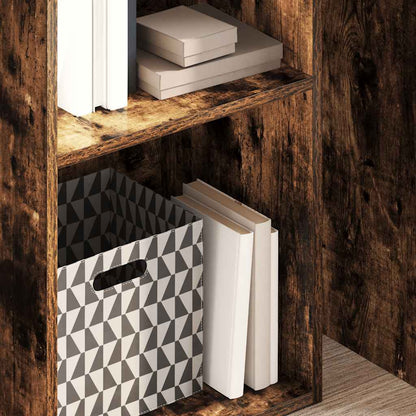 Bookcase Smoked Oak 40x30x152 cm Engineered Wood