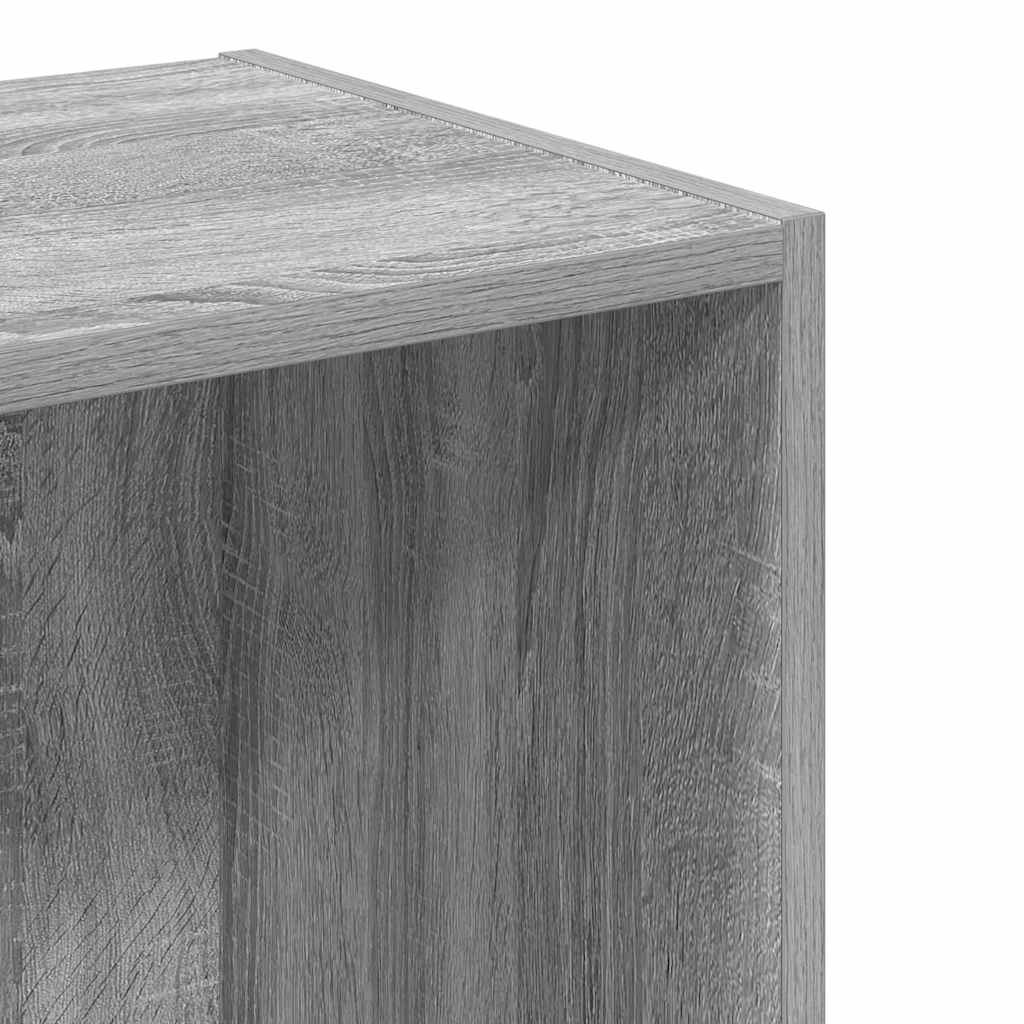 Bookcase Grey Sonoma 40x30x152 cm Engineered Wood
