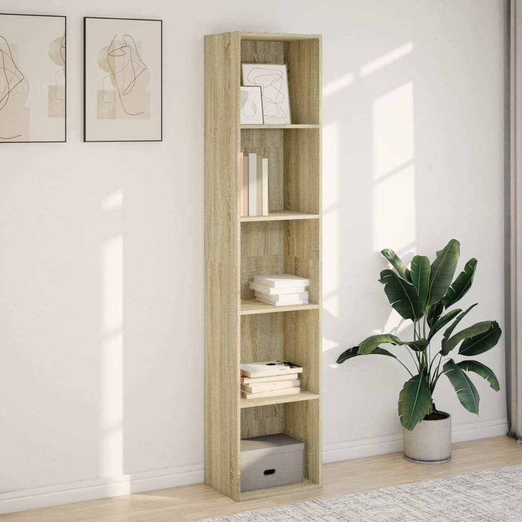 Bookcase Sonoma oak Engineered wood Tall Bookcase Rectangular