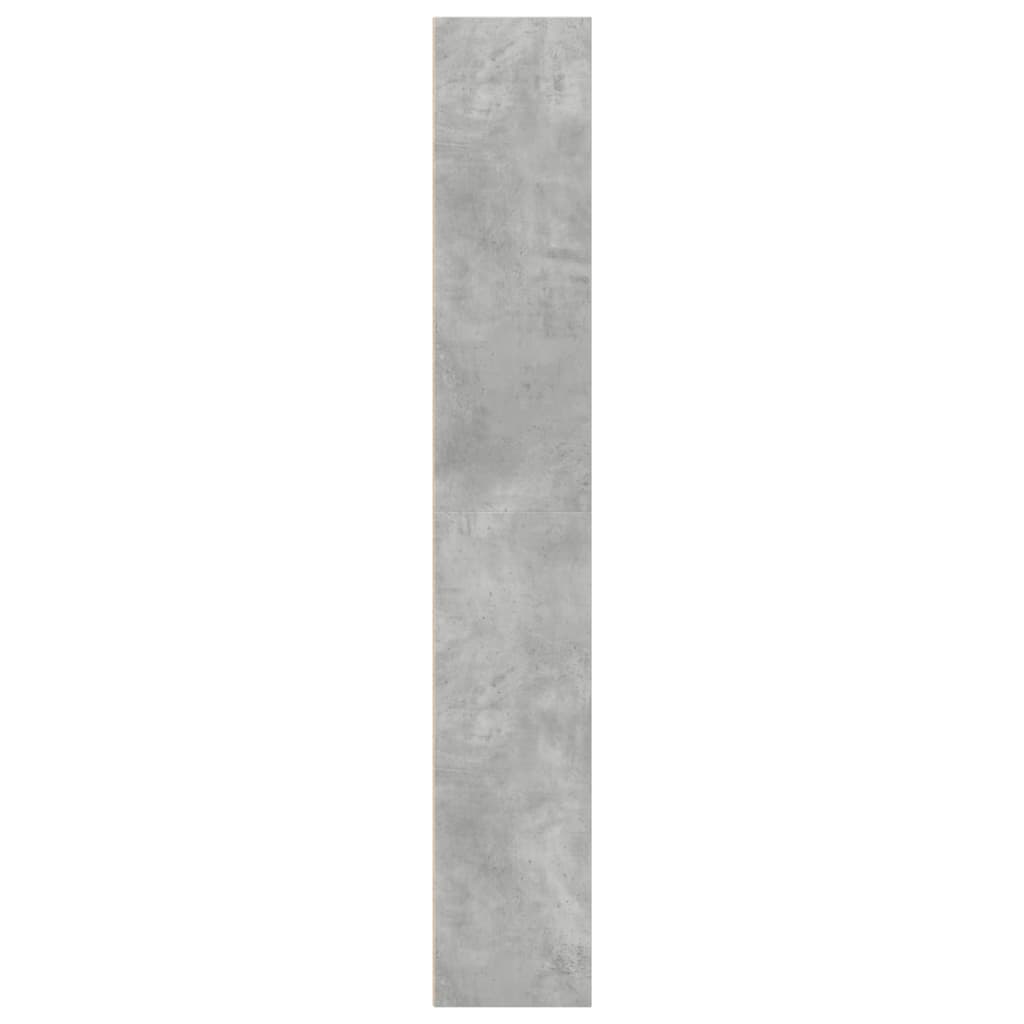Bookcase Concrete Grey 40x30x189 cm Engineered Wood