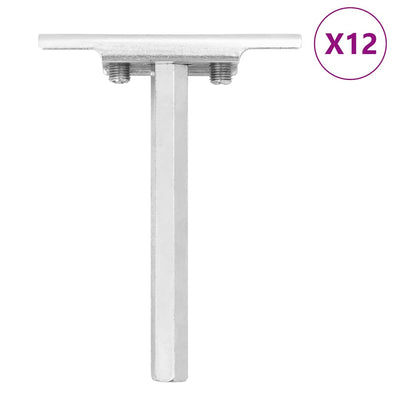 Floating Shelf Brackets 12pcs Invisible Ø12x100 mm Carbon Steel