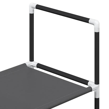 Shoe Rack 5-Tier Black 44x28x94 cm Non-woven Fabric
