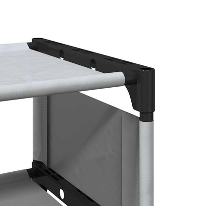 Shoe Rack 4-Tier Grey 54x28x55 cm Non-woven Fabric