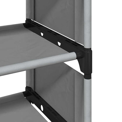Shoe Rack 10-Tier Grey 54x28x158 cm Non-woven Fabric