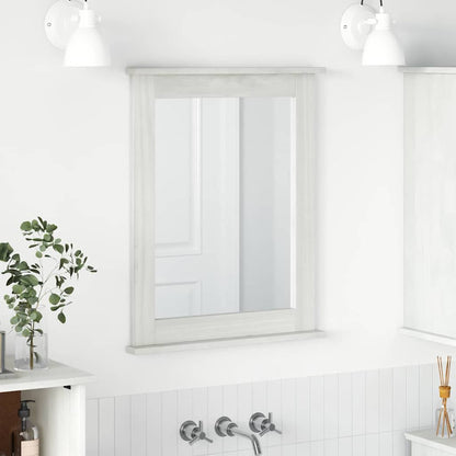 Mirror with Mirror VIGO White 55.5 x 5 x 70 cm Solid pine wood
