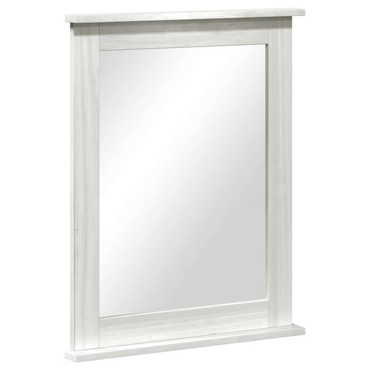Mirror with Mirror VIGO White 55.5 x 5 x 70 cm Solid pine wood