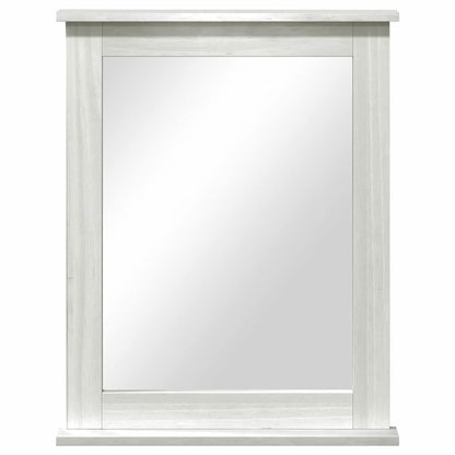 Mirror with Mirror VIGO White 55.5 x 5 x 70 cm Solid pine wood