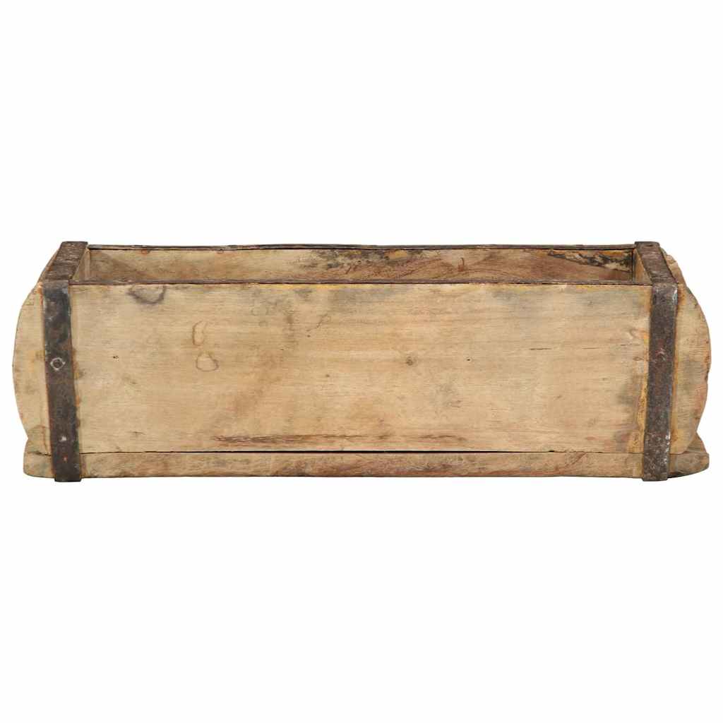 Tray with Storage Brown 30 x 15 x 9 cm Solid Reclaim Wood