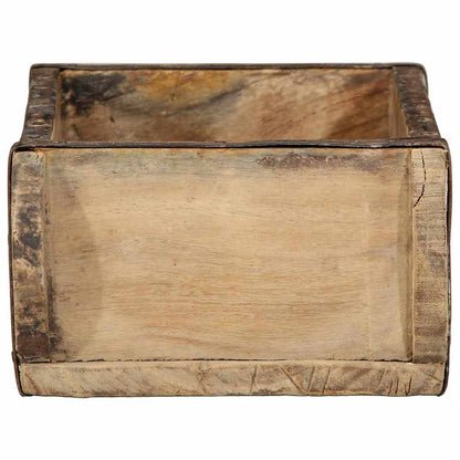 Tray 4 pcs Brown 30 x 15 x 9 cm Solid Reclaim Wood