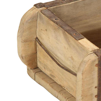 Tray with Storage Brown 57 x 15 x 9 cm Solid Reclaim Wood