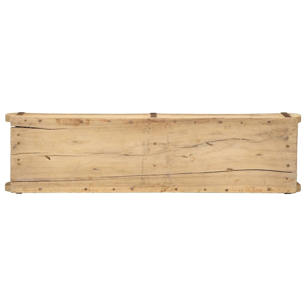Tray with Storage Brown 57 x 15 x 9 cm Solid Reclaim Wood