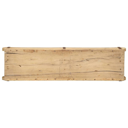 Tray with Storage 4 pcs Brown 57 x 15 x 9 cm Solid Reclaim Wood