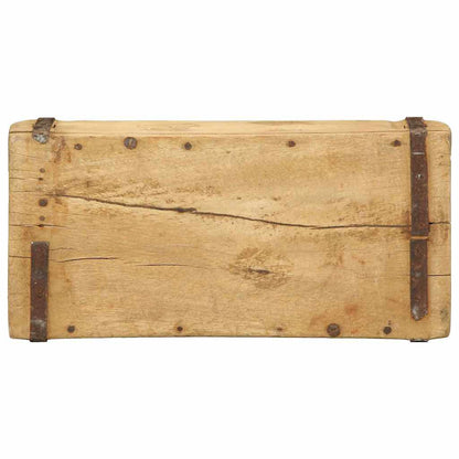 Tray with Storage 4 pcs Brown 30 x 14 x 9 cm Solid Reclaim Wood