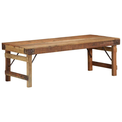 Coffee Table Brown 110 x 55 x 40 cm Solid Reclaim Wood